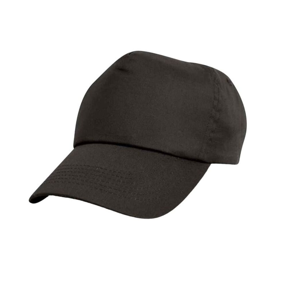 Result Headwear Unisex Adult Cotton Baseball Cap / Black